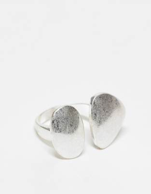 Reclaimed Vintage - Anello unisex avvolgente color argento