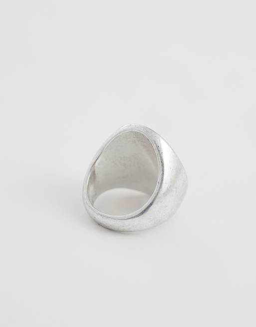 Reclaimed Vintage - Anello unisex con ferro di cavallo argentato, 3 di 3
