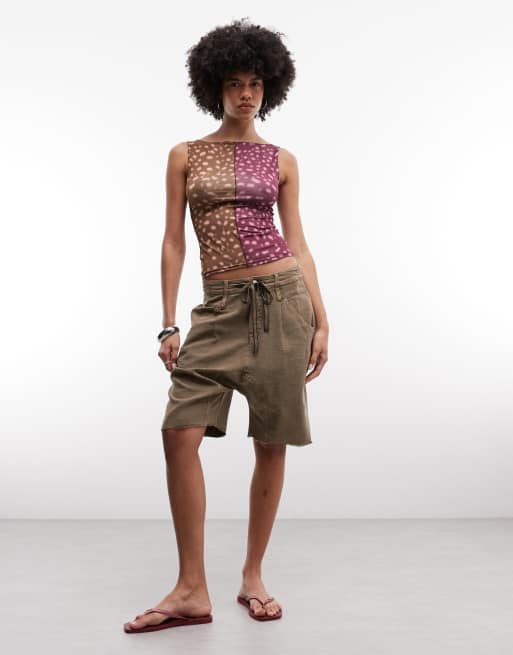 Reclaimed Vintage animal spliced tank top in mixed print, 2 of 4