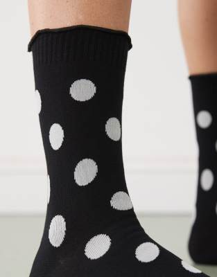Reclaimed Vintage Ankle Sock In Black