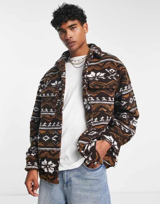 boohoo Mens Camo Transparent Puffer - Multi S