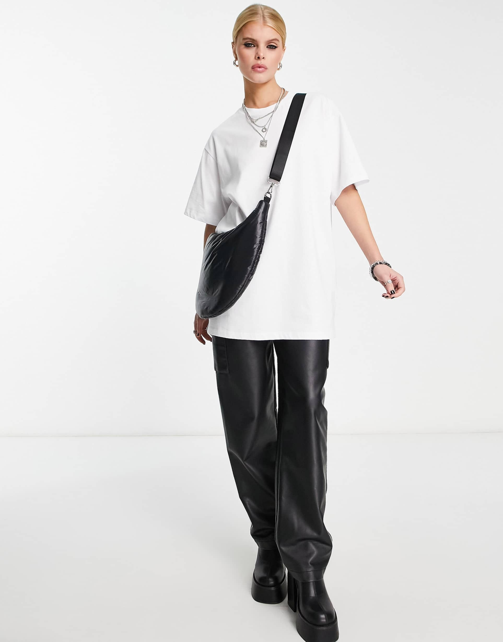 Reclaimed Vintage back print t-shirt in white view 4