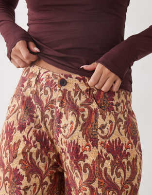 Reclaimed Vintage Baggy Barrel Leg Pants In Multi