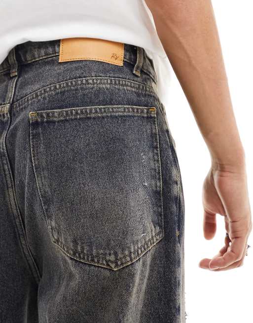 Reclaimed Vintage baggy dad jeans in mid blue wash , 5 of 5