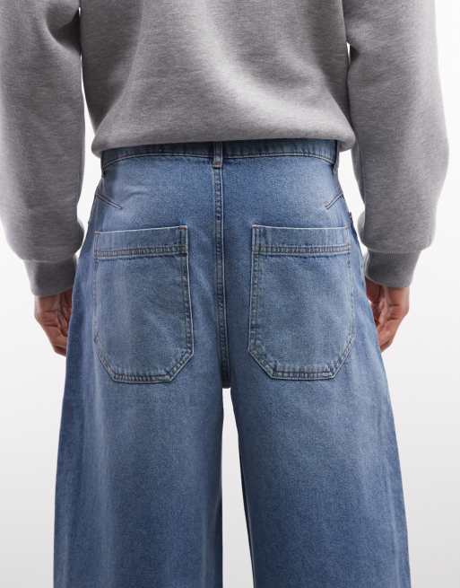 Reclaimed Vintage baggy jeans in blue wash, 5 of 5