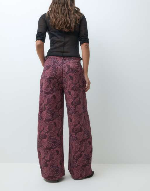 Reclaimed Vintage Baggy-Jeans mit Paisley-Print, 2 von 5