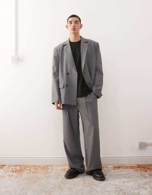 Reclaimed Vintage baggy suit pants in gray - part of a set