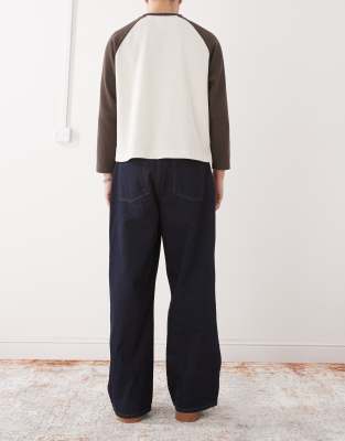 Reclaimed Vintage Baggy Wide Leg Jeans In Blue