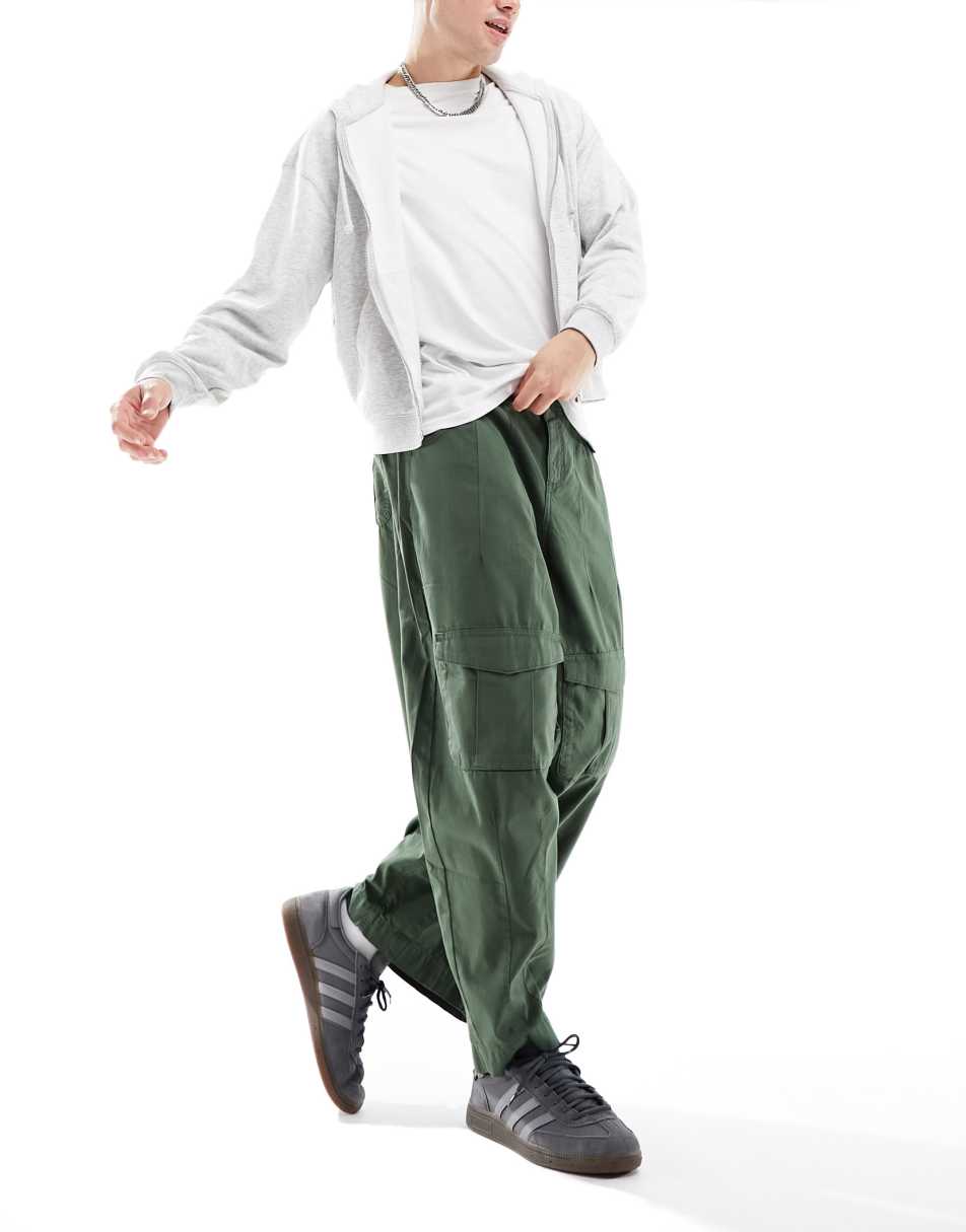 Reclaimed Vintage balloon trouser in khaki