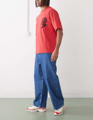 Reclaimed Vintage Barrel Leg Denim Jeans In Blue