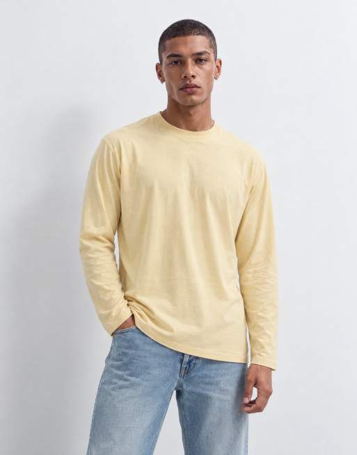 Reclaimed Vintage Baumwoll-Longsleeve in Senfgelb, 10 von 10
