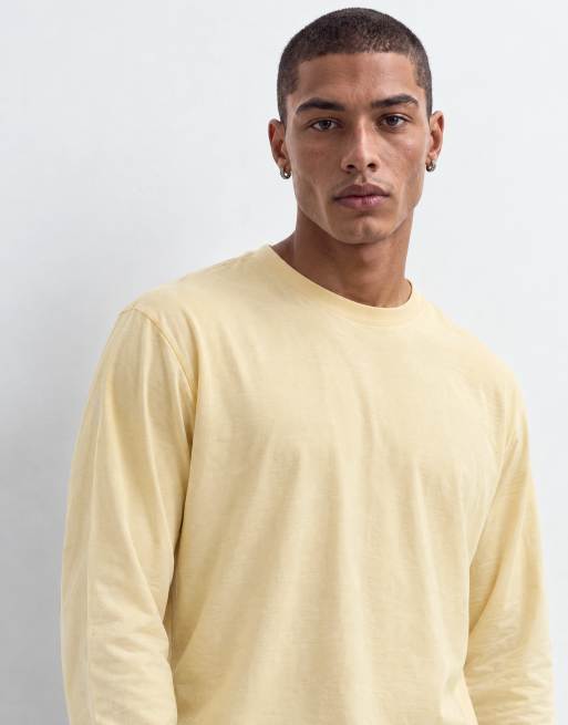 Reclaimed Vintage Baumwoll-Longsleeve in Senfgelb, 6 von 10