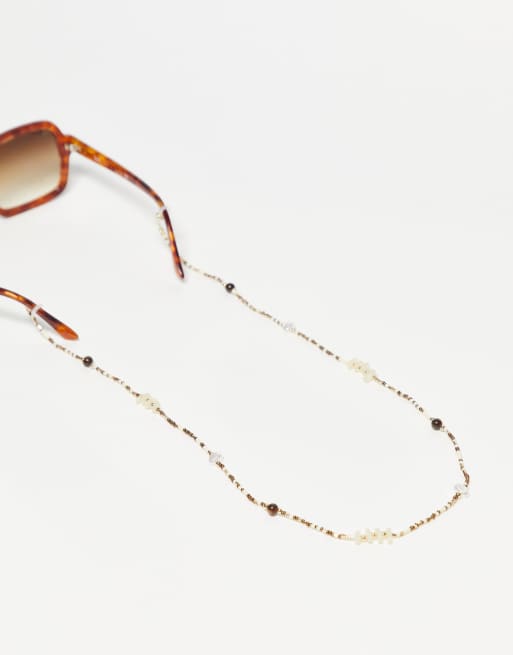 Reclaimed Vintage beaded sunglasses chain 