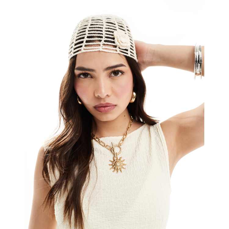 Cappello Estivo All'uncinetto Per Donna - Berretto Vintage Elegante E Casual - Foto 4