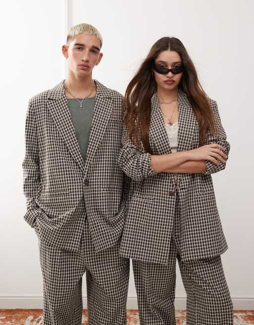 Blazer oversize carreaux new arrivals