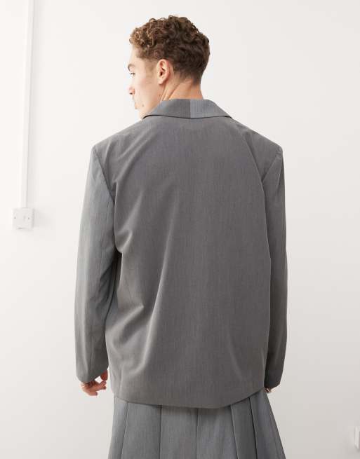 Reclaimed Vintage - Blazer unisex oversize con design patchwork, 5 di 5