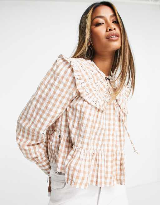 Blouse carreaux hotsell