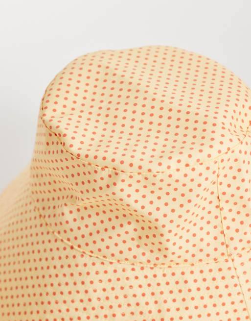 Reclaimed Vintage - Bob à pois avec liens - Jaune et rouge, 3 de 3