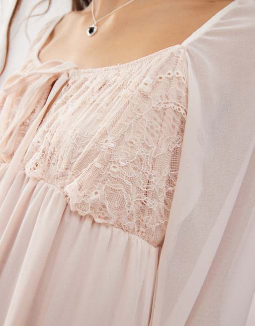 Boho blush maxi dress online