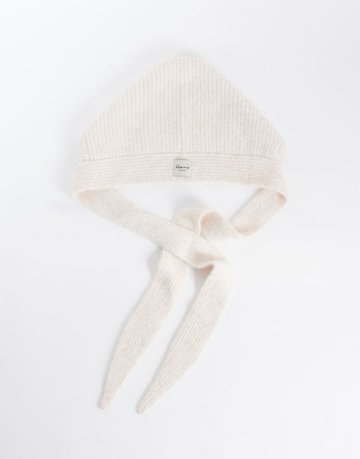 Reclaimed Vintage bonnet avec étiquette logo crème, 3 de 3