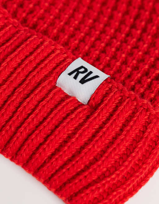 Reclaimed Vintage bonnet de pêcheur unisexe rouge, 2 de 3