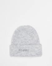 Reclaimed Vintage - Pull en maille côtelée style pêcheur - Gris