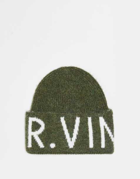 Reclaimed Vintage - Bonnet unisexe à logo - Kaki - view 1