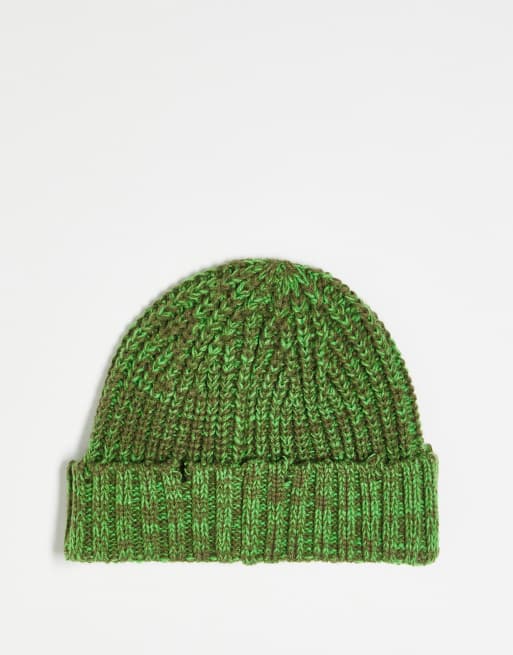 Reclaimed Vintage - Bonnet unisexe effet vieilli avec épingles - Vert, 3 de 4
