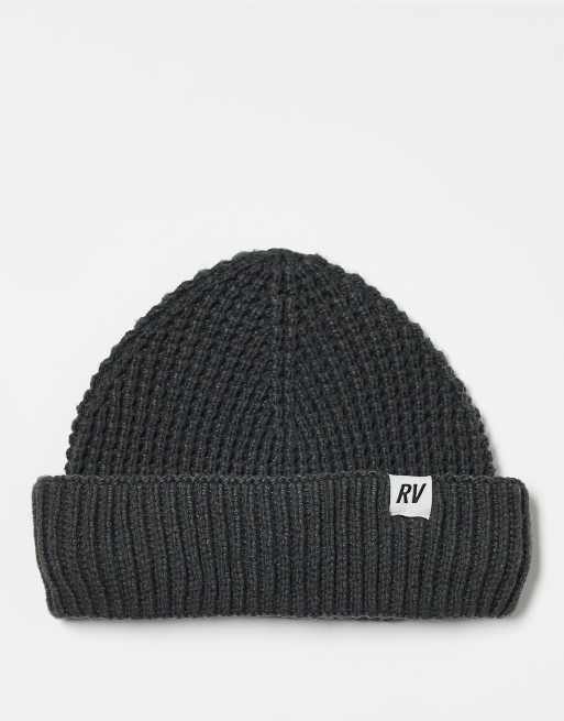 Reclaimed Vintage - Bonnet unisexe gaufré - Anthracite