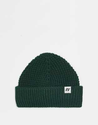 Reclaimed Vintage - Bonnet unisexe gaufré - Vert