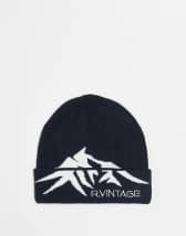 Reclaimed Vintage - Pull en maille côtelée style pêcheur - Gris