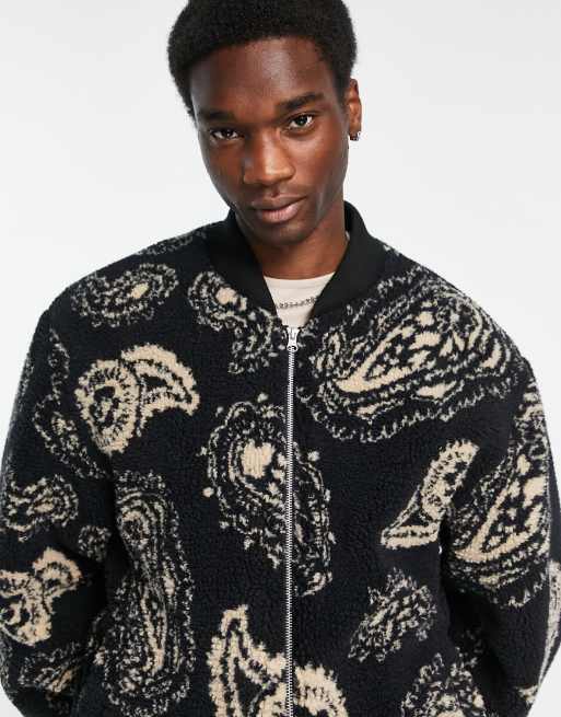 Jacquard Bomber Jacket