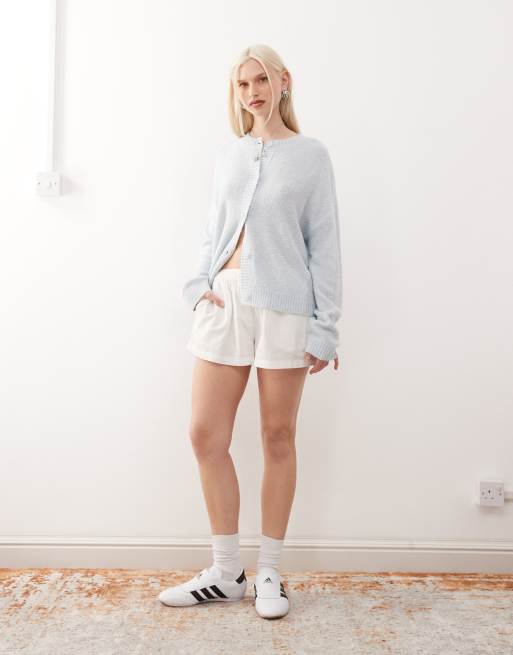 Reclaimed Vintage boxy cardigan in powder blue