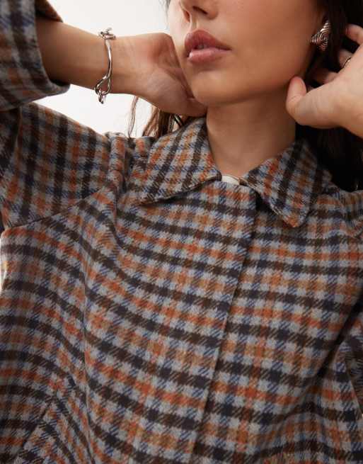 Reclaimed Vintage boxy harrington jacket in plaid - part of a set, 2 of 4