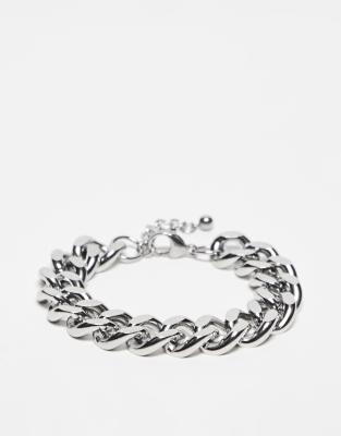 Reclaimed Vintage unisex chunky bracelet in stainless steel - ASOS Price Checker