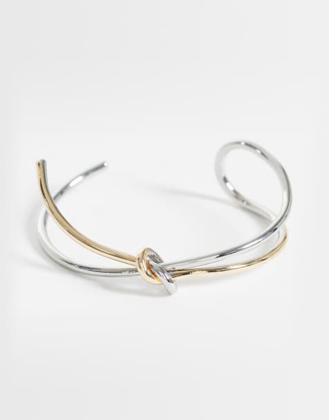 Reclaimed Vintage - Bracciale unisex in metallo misto oro e argento - view 1