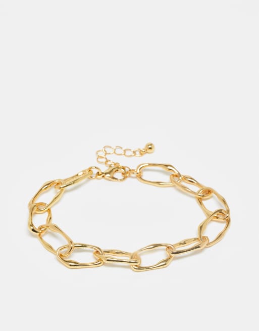 Reclaimed Vintage - Bracelet chaîne unisexe - Doré