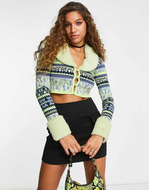 Vintage cropped outlet cardigan