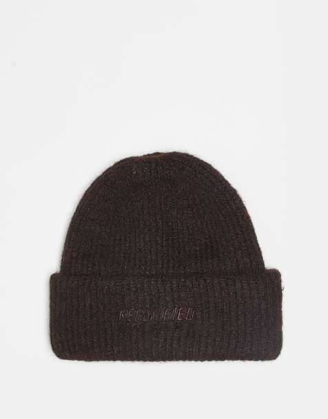 Reclaimed Vintage – Brun mössa i unisex-modell med logga - view 1