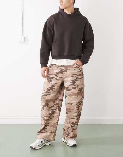 Reclaimed Vintage - Bukser med barrel-ben og ørken-camo-print, 2 af 5