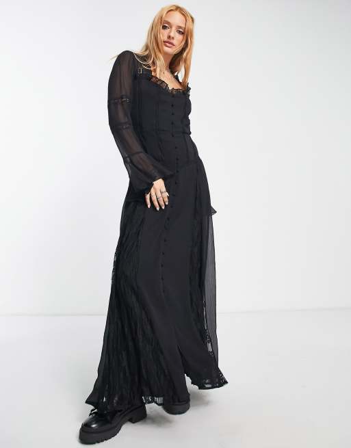 Black lace vintage dress shop