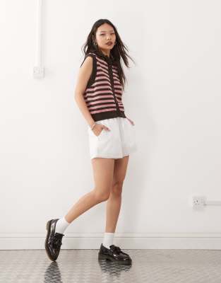 RECLAIMED VINTAGE BUTTON THROUGH TANK TOP 