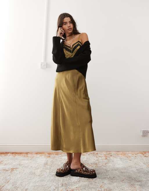 slim fit dress slacks 1930s Green Satin Slip Dress | Wedding Guest Dress | Pretty Eccentric