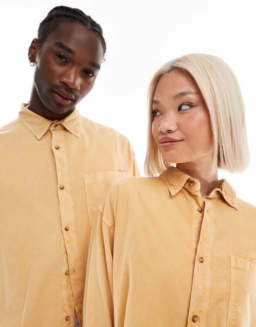 Camicia senape shop
