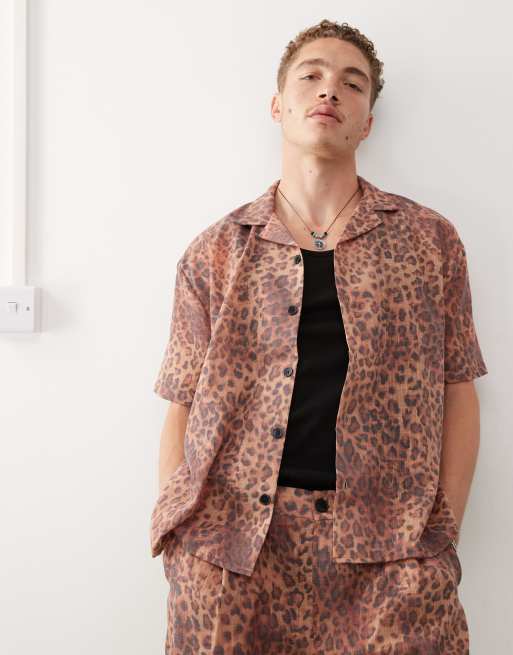 Reclaimed Vintage - Camicia unisex leopardata