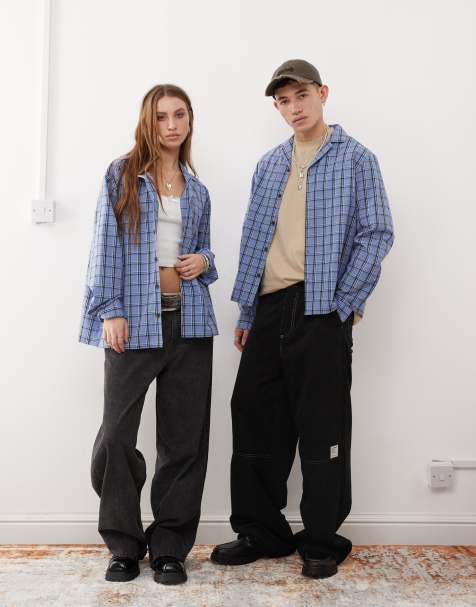 Reclaimed Vintage - Camicia unisex oversize a quadri - view 1
