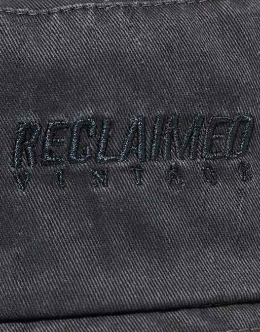 Reclaimed Vintage - Cappello da pescatore unisex nero slavato, 2 di 4