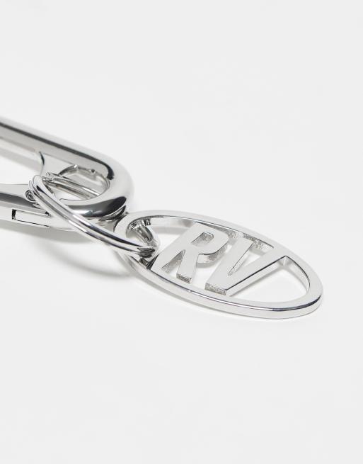 ASOS DESIGN chain keyring with clip