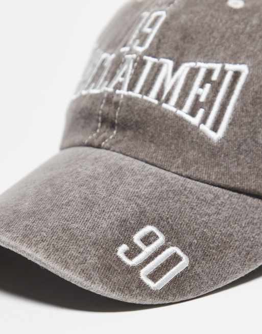 Reclaimed Vintage - Casquette unisexe avec logo - Gris délavé, 3 de 3