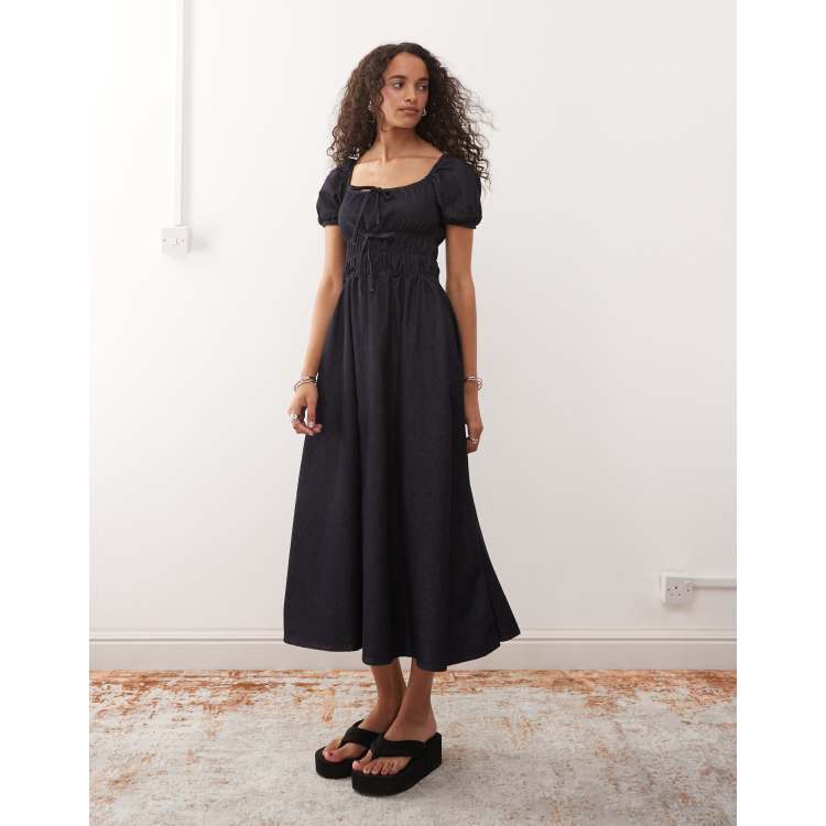 REFINED SHIRRING DRESS　AMERI vintage Ameri（アメリ）の「REFINED SHIRRING DRESS（ワンピース）」 - WEAR